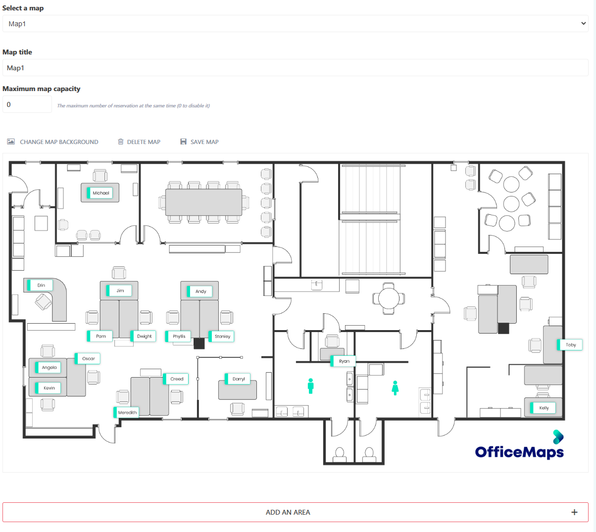 Map of The Office - Dunder Mifflin